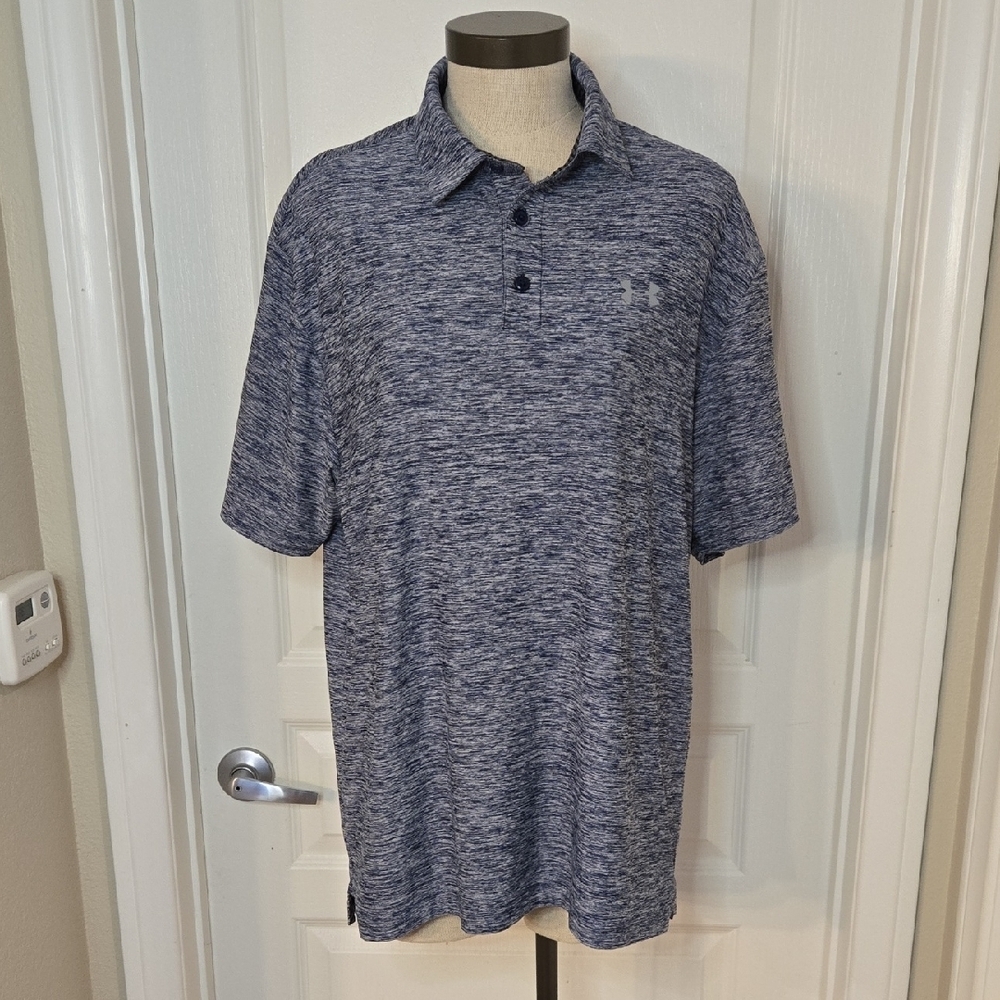 Under Armour Men’s Heather Navy Performance Polo